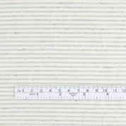Upcycled Fine Striped Chambray – Ecru/Blue