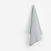 Upcycled Wide Striped Chambray – Blue/Ecru