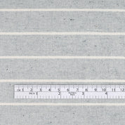 Upcycled Wide Striped Chambray – Blue/Ecru