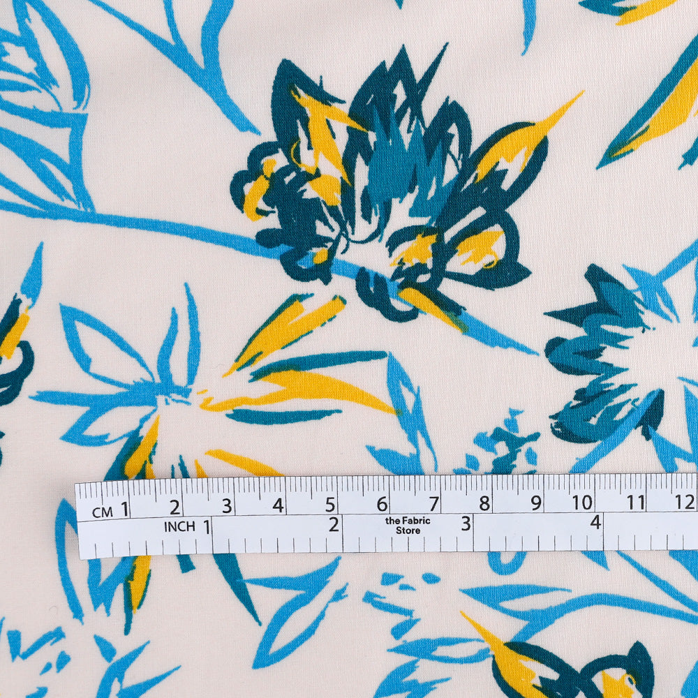 Alstroemeria Cotton / Rayon - Azure Mix