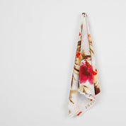 Watercolour Hibiscus Strech Cotton - Cerise