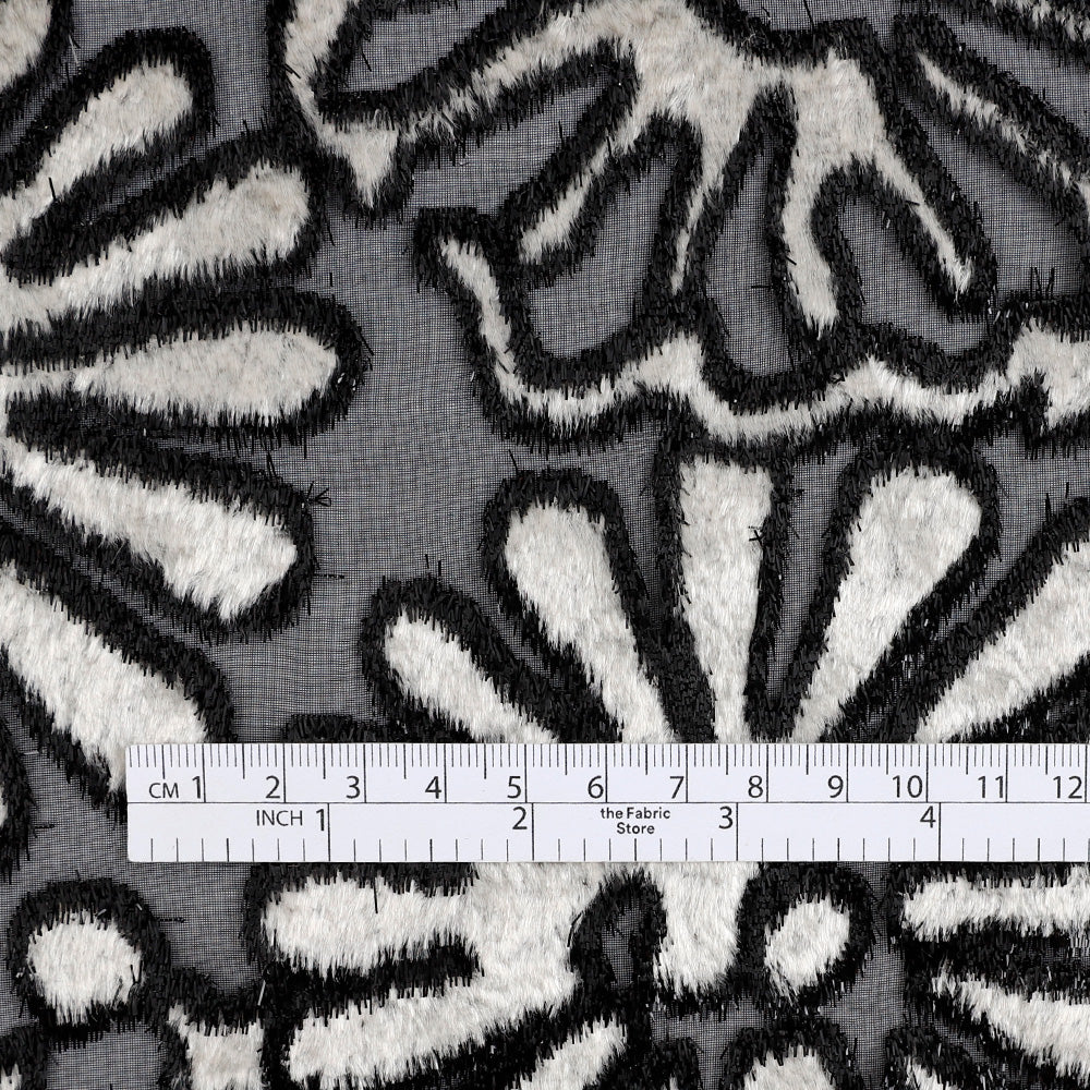 Aster Devoré Velvet - Ivory