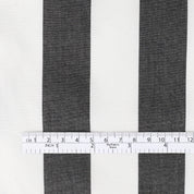 Bold Stripe Cotton / Nylon - Black / White