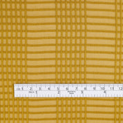 Sheer Check Silk - Old Gold