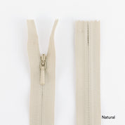 Invisible Zips - 60cm - Natural