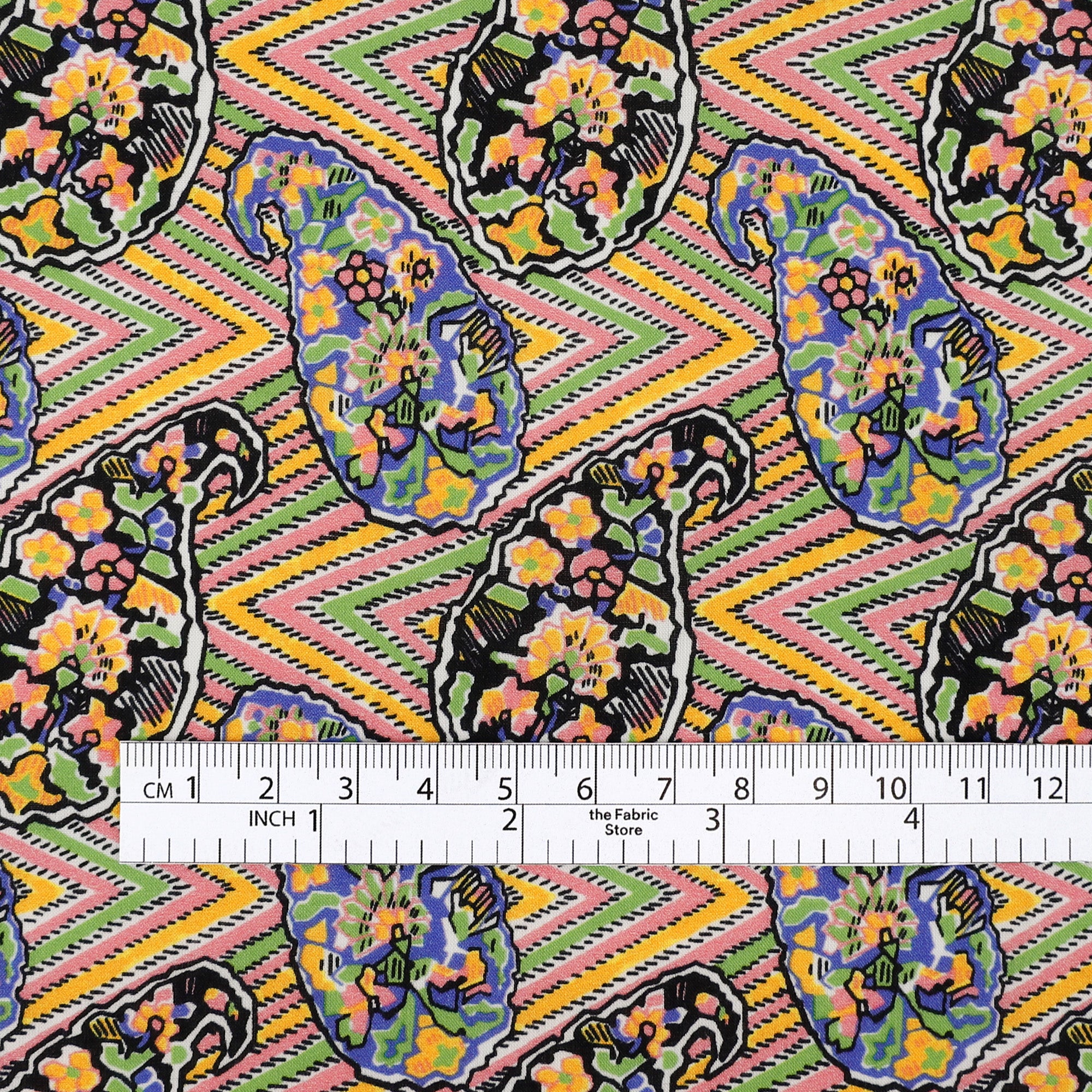 Liberty Organic Tana Lawn - Zig Zag Paisley/A