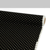 Polka Dot Silk Cotton Voile - Vintage Black