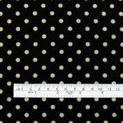 Polka Dot Silk Cotton Voile - Vintage Black