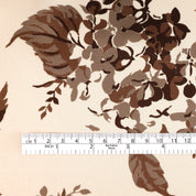 Birch Leaves Silk Satin - Umber