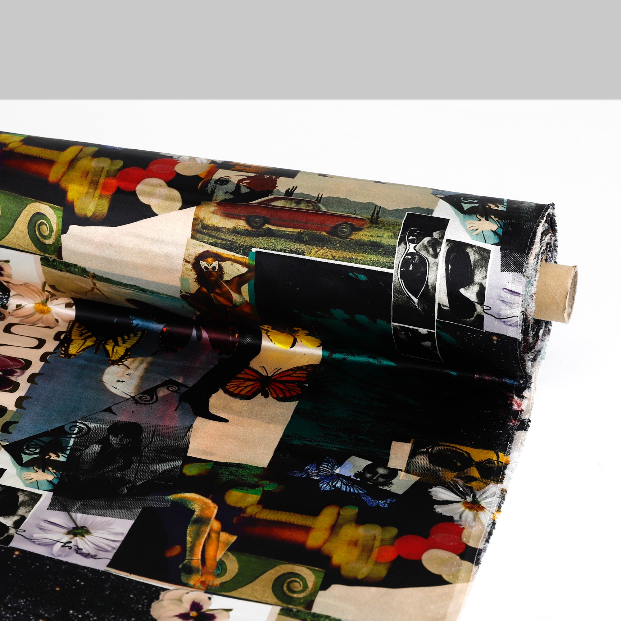 Road Trip Silk Satin - Multi