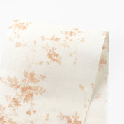Flirty Floral Linen - Soft Peach