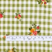 Picnic Posy Linen - Green Mix