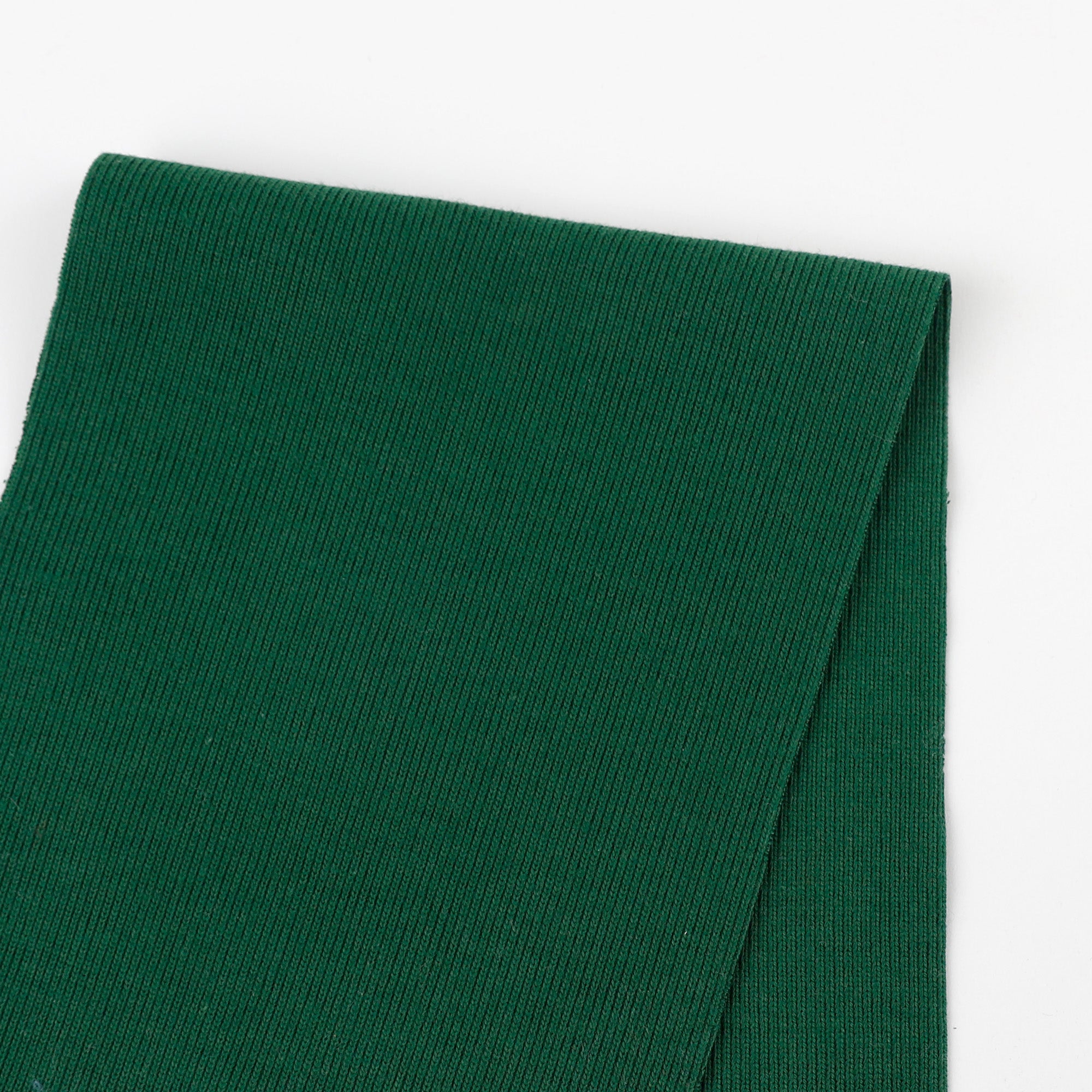 Organic Cotton 1x1 Rib - Pine