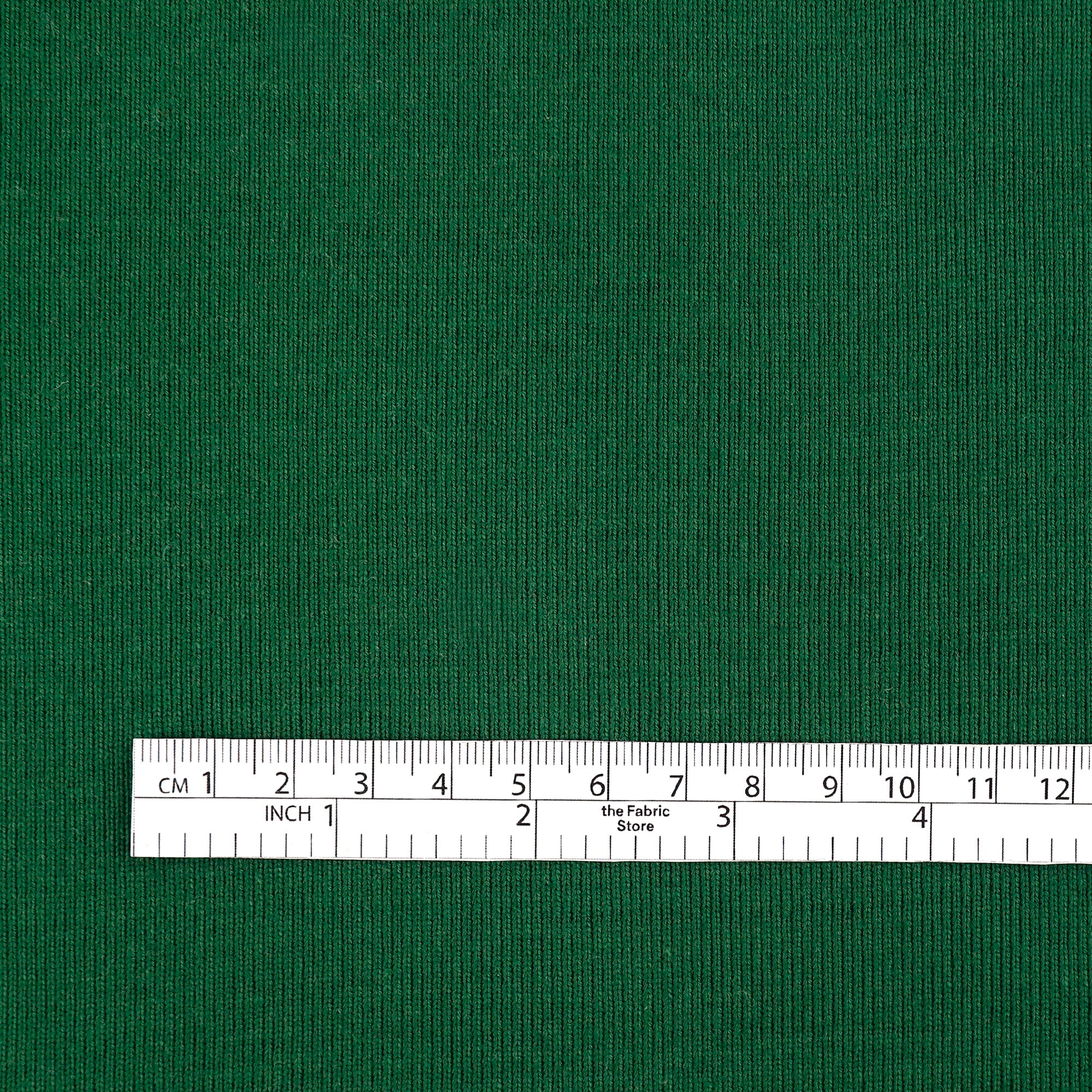 Organic Cotton 1x1 Rib - Forest