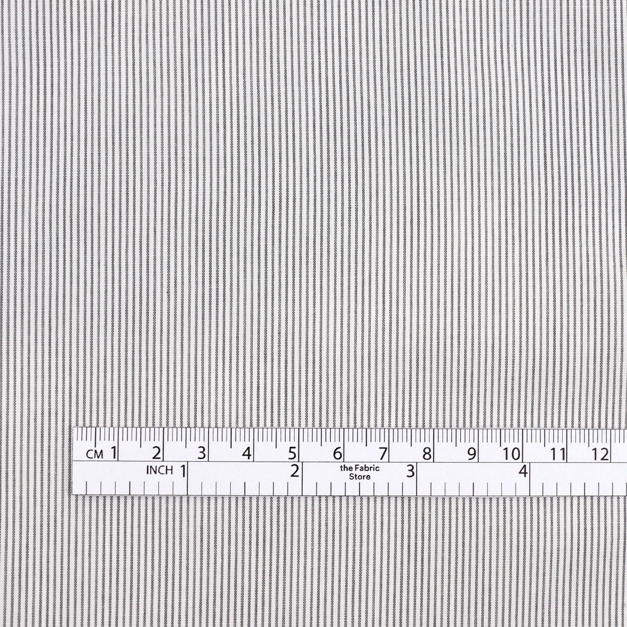 Mini Stripe Cotton - Dove