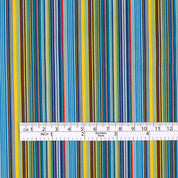 Multi Stripe Stretch Cotton Sateen - Day