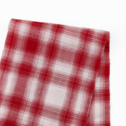 Cotton/Poly Check - Ruby Red