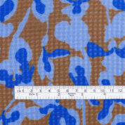 Woven Check Rayon Gauze - Iris Blur