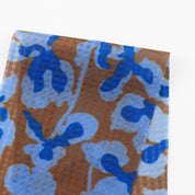 Woven Check Rayon Gauze - Iris Blur