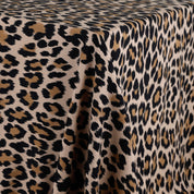 Leopard Cotton Blend Ponte - Brown/Black