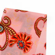 Paisley Cotton Voile - Bubblegum