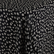 Scribble Blooms Viscose Georgette - Black