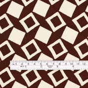 Viscose Crepe - Cocoa Mosaic