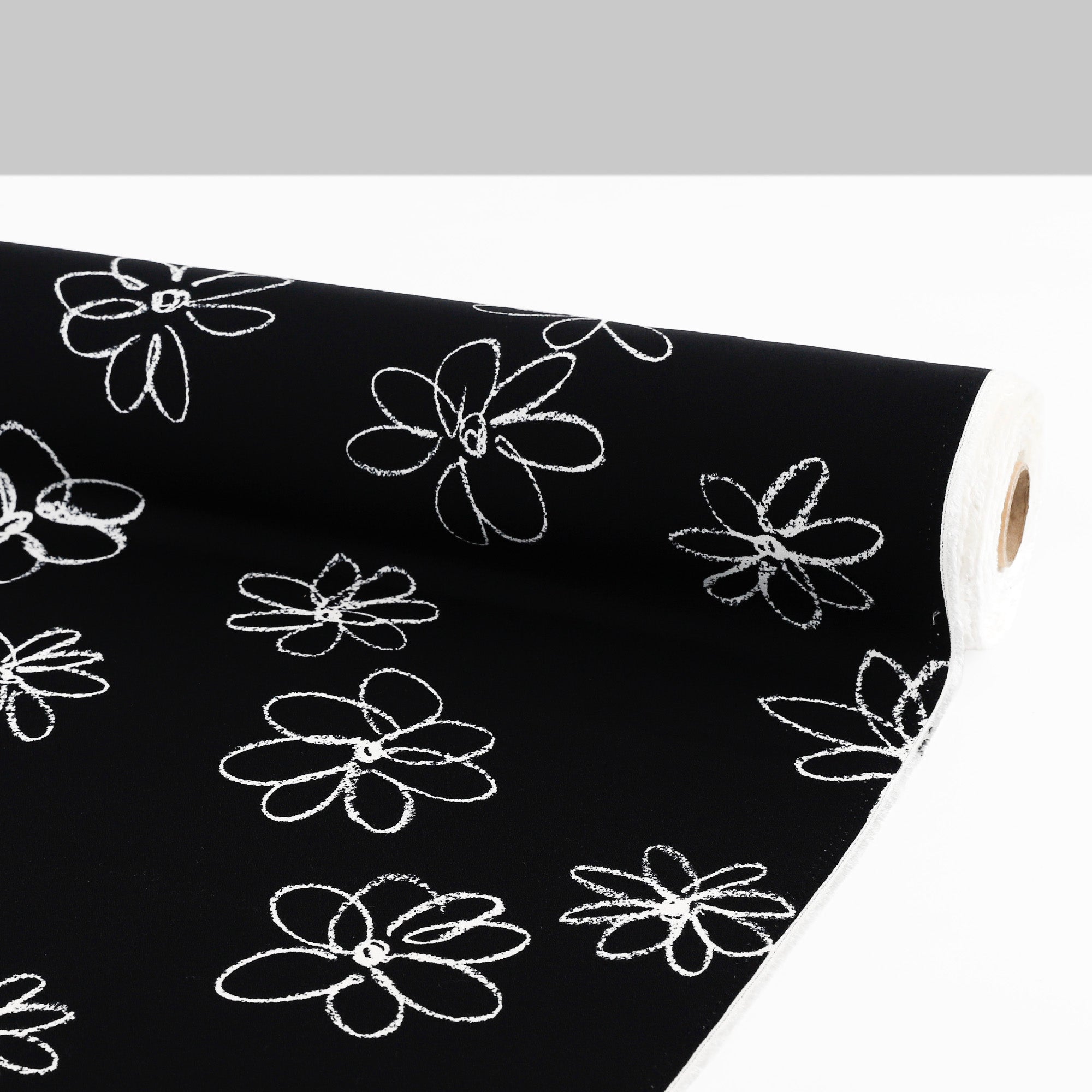 Viscose Crepe - Crayon Flowers