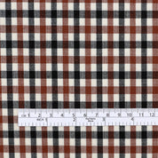 Country Plaid Wool Blend - Brown/Black