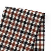 Country Plaid Wool Blend - Brown/Black