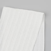 Wide Piqué Cotton Rib - Snow