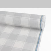 Brushed Plaid Cotton - Snow
