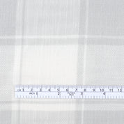 Brushed Plaid Cotton - Snow