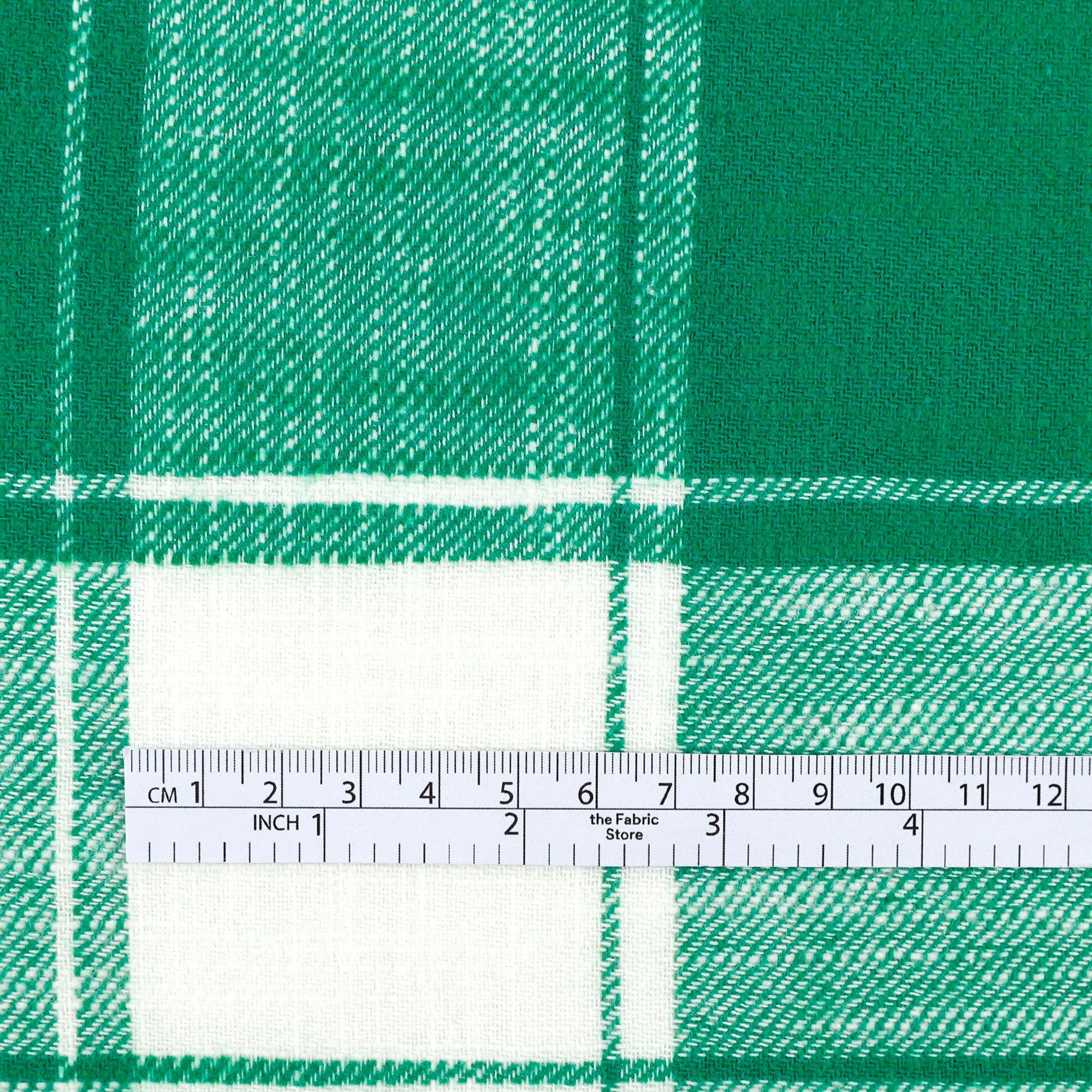 Brushed Plaid Cotton - Emerald