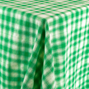 Cotton/Poly Check - Kelly Green