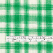 Cotton/Poly Check - Kelly Green