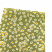 Daisy Pop Silk Crepe De Chine - Grass