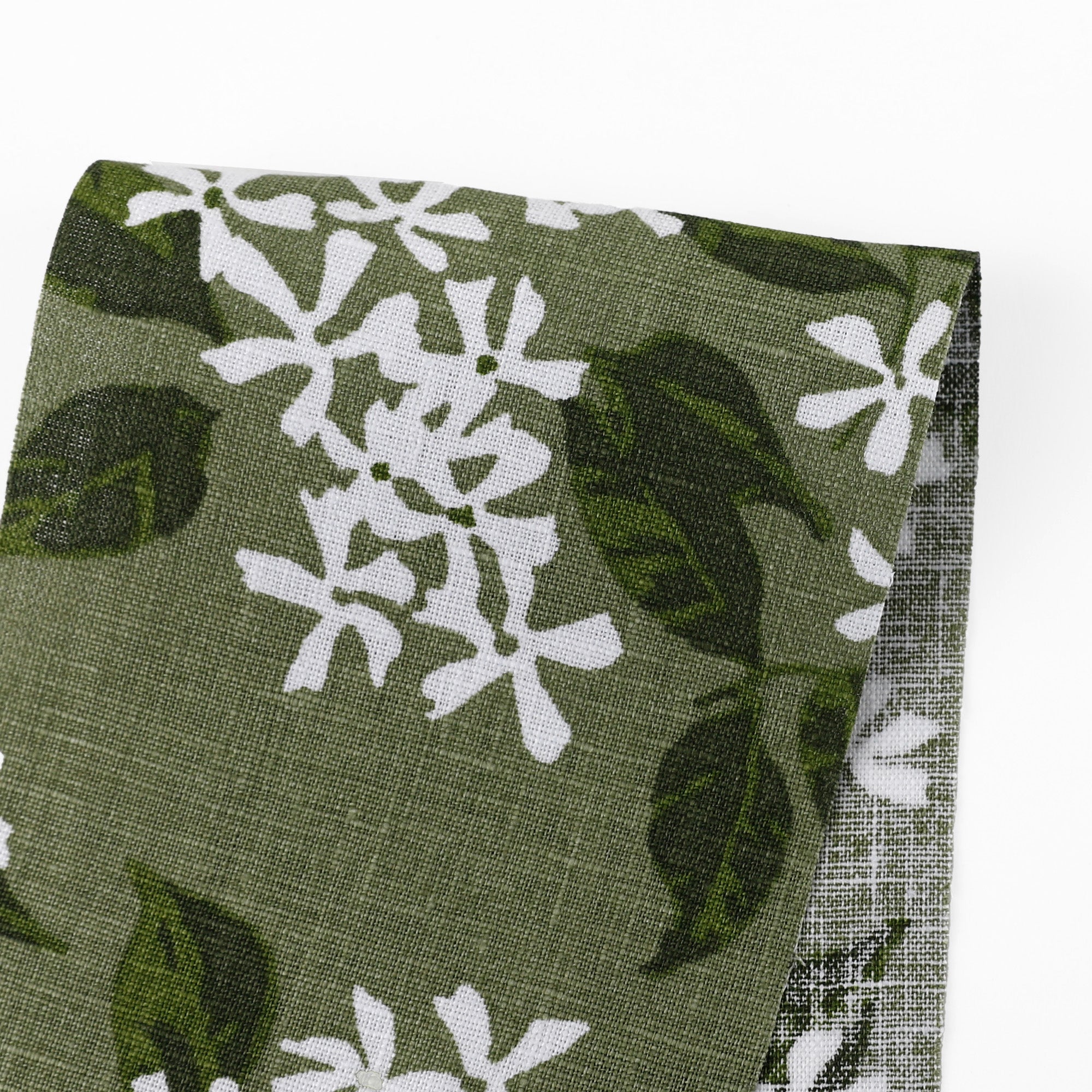 Star Jasmine Floral Linen - Sage