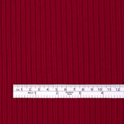 Lyocell / Organic Cotton Stretch Rib - Scarlet