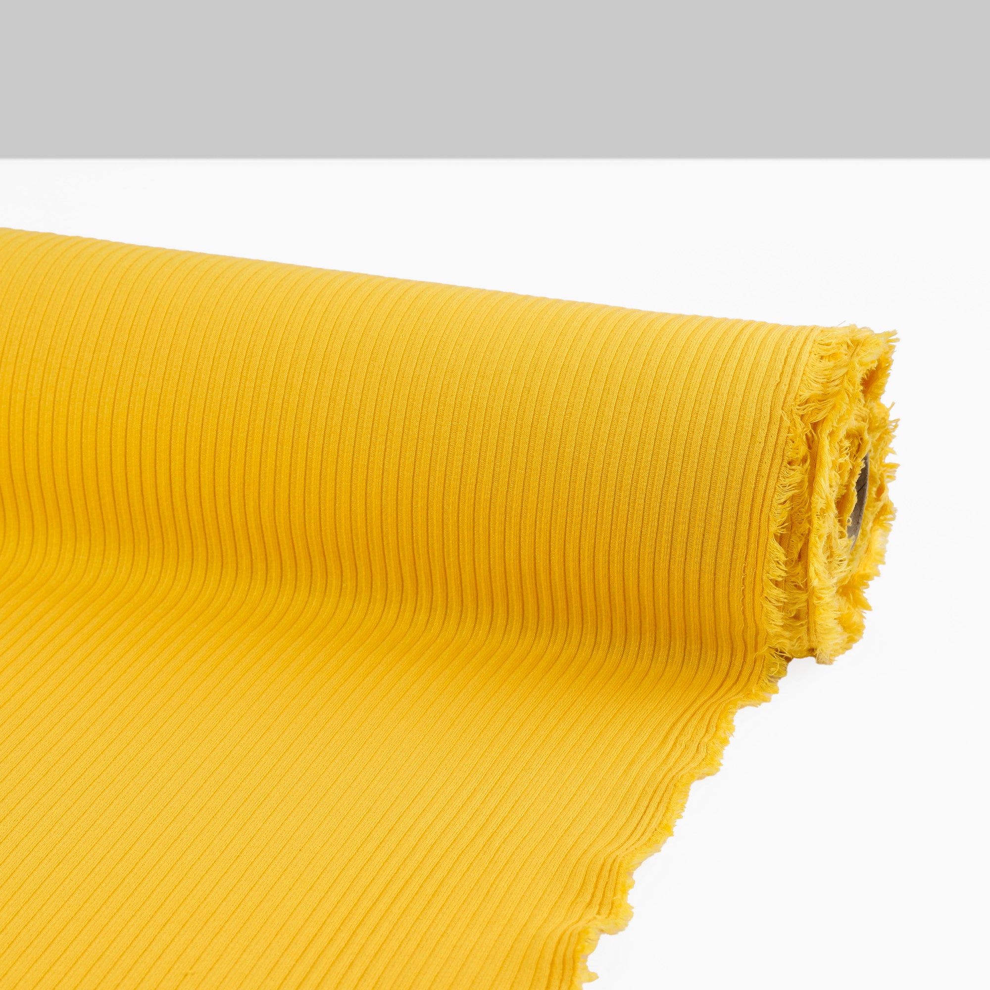 Lyocell / Organic Cotton Stretch Rib - Yolk
