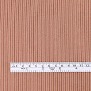Organic Cotton Blend Rib - Almond Rose
