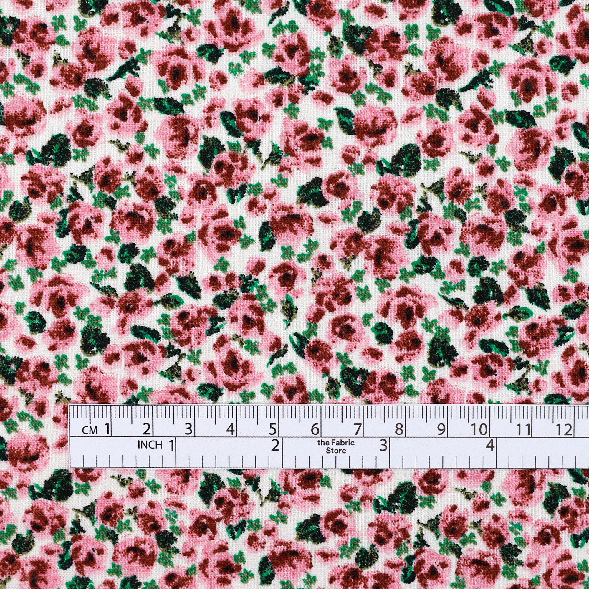Prairie Floral Stretch Linen/Cotton - Bubblegum
