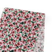 Prairie Floral Stretch Linen/Cotton - Bubblegum