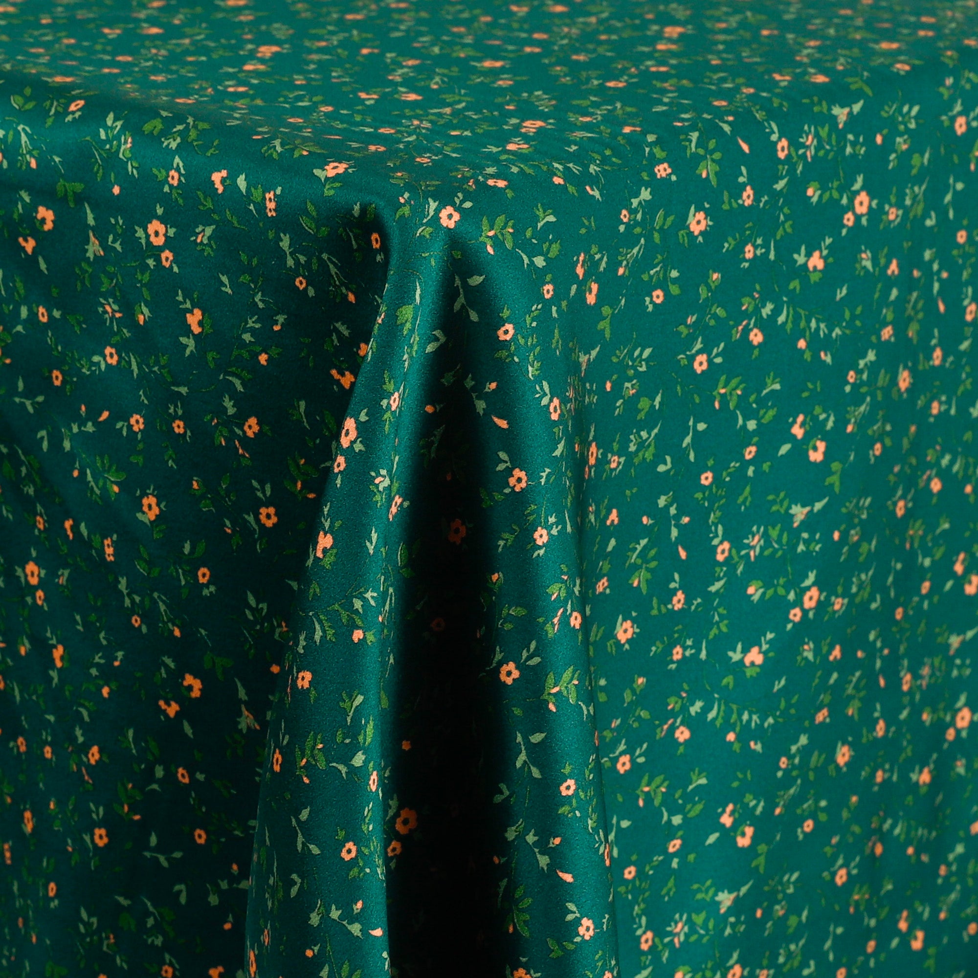 Spring Blooms Silk Satin - Malachite