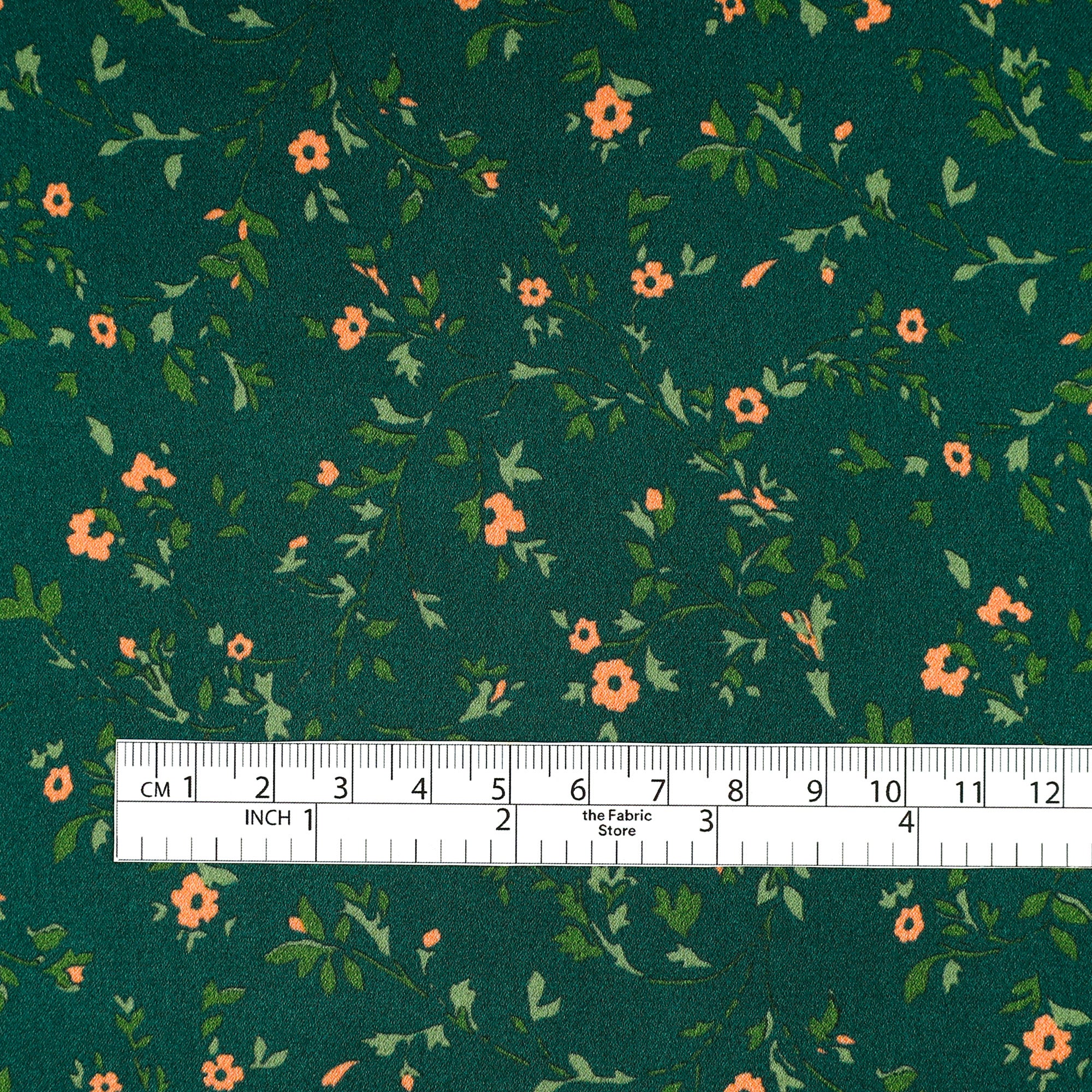 Spring Blooms Silk Satin - Malachite