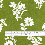 Spring Daisy Linen - Grass