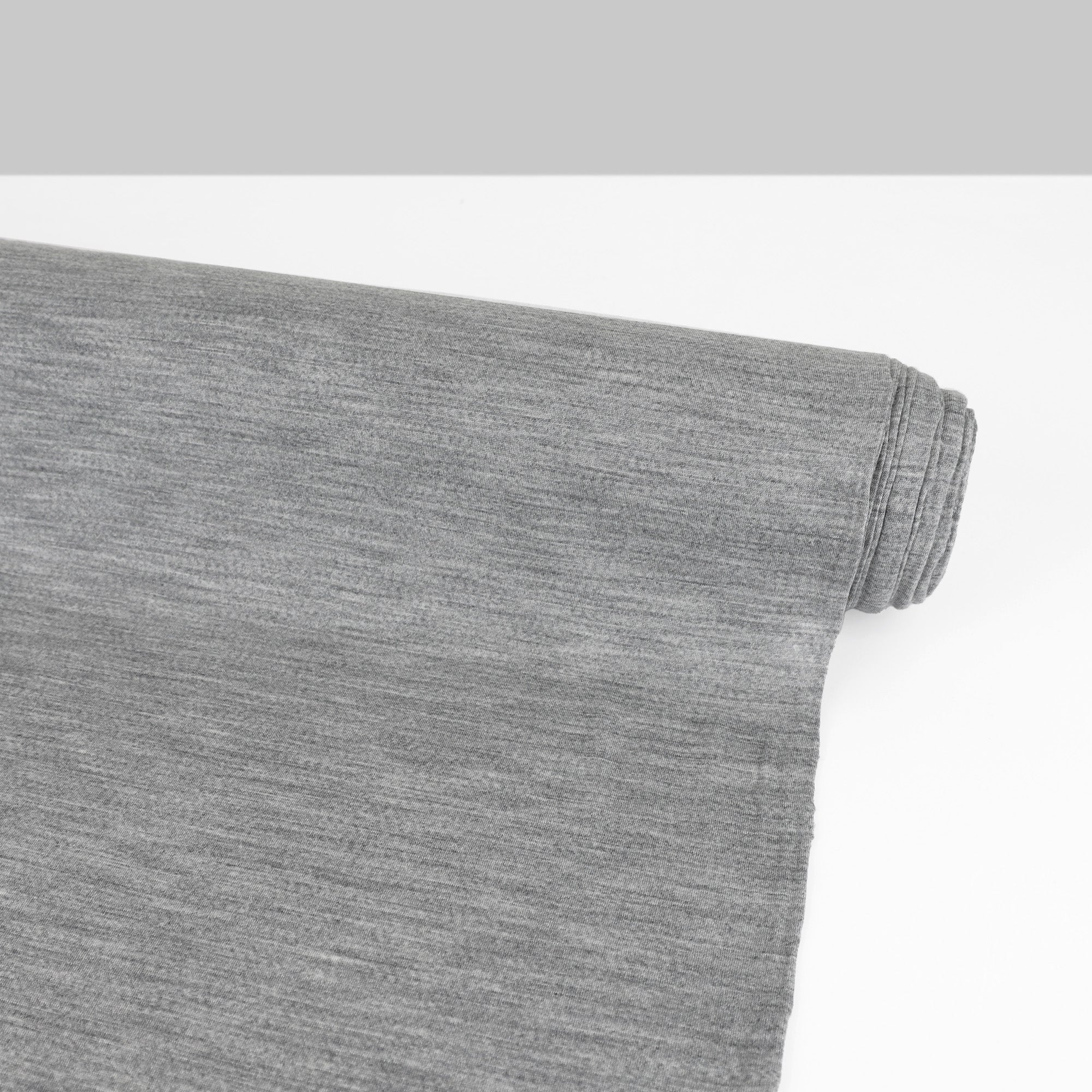 Pure Merino Jersey - Grey Marle
