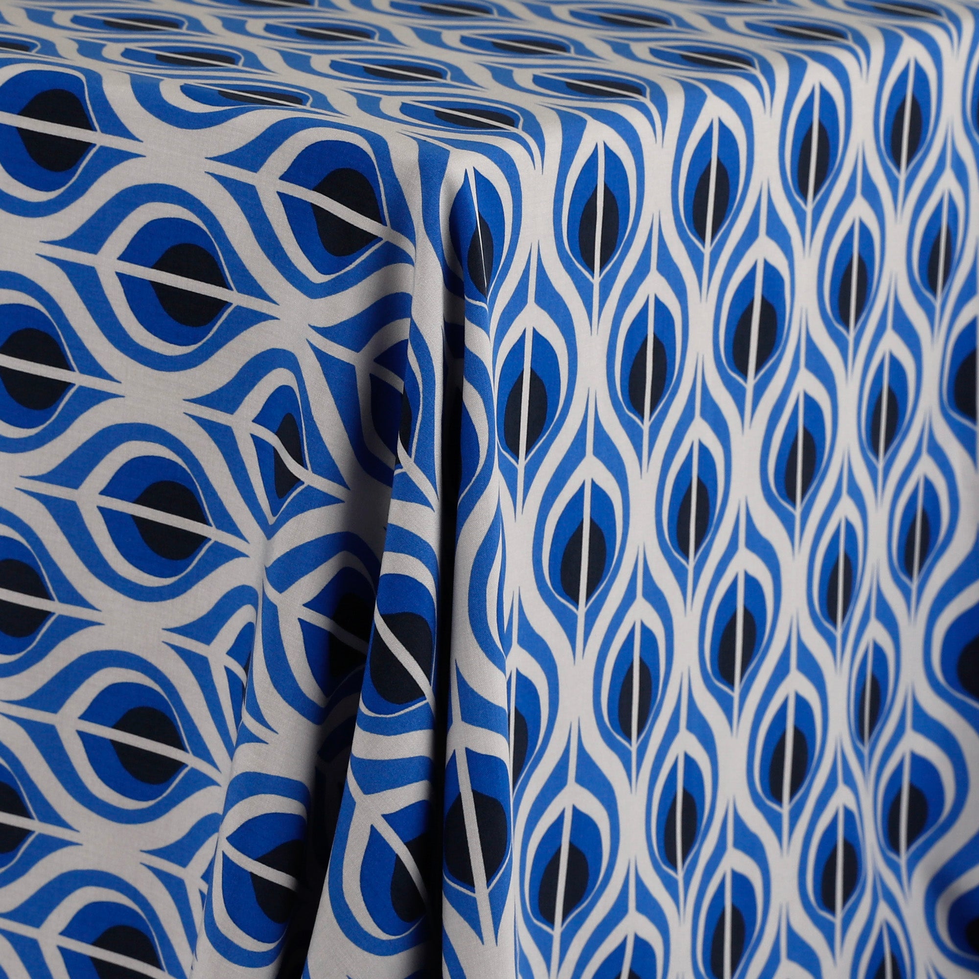 Retro Rayon Challis - Blue Eyes