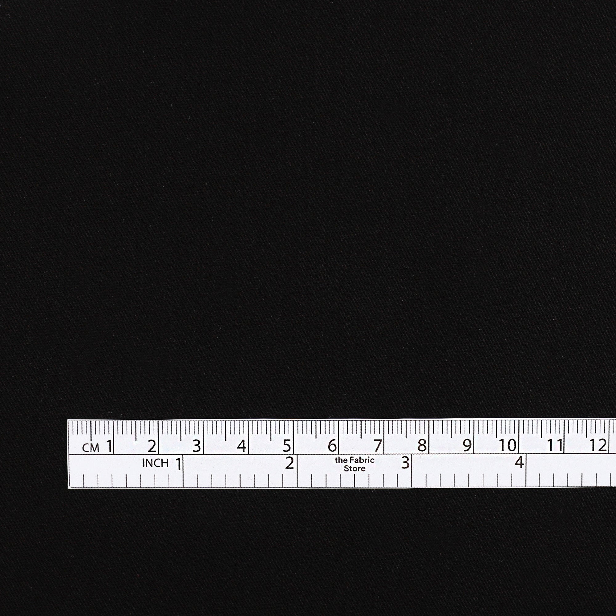 Pure Cotton Drill - Black