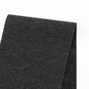 Twill Stretch Knit Coating - Charcoal